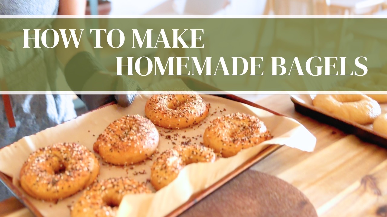Homemade Bagels with Fresh Milled Flour (Step-by-Step)