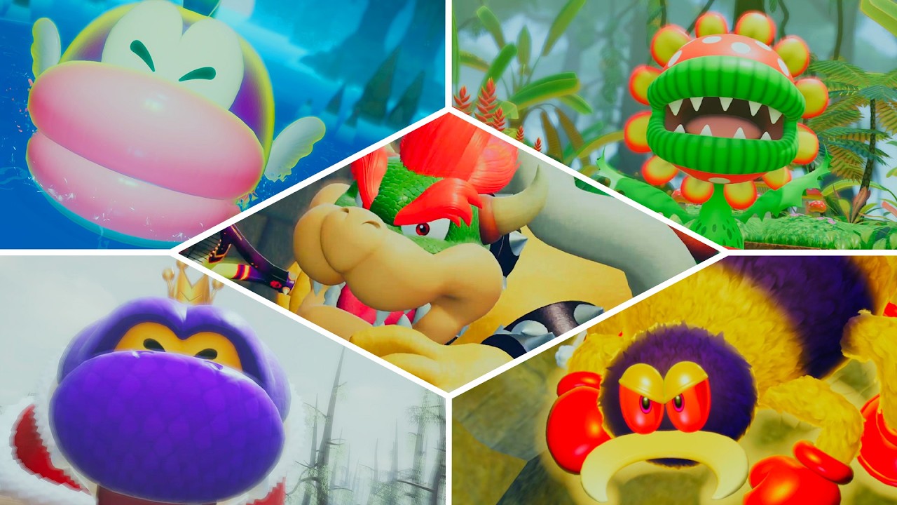 Mario Tennis Fever - All Bosses