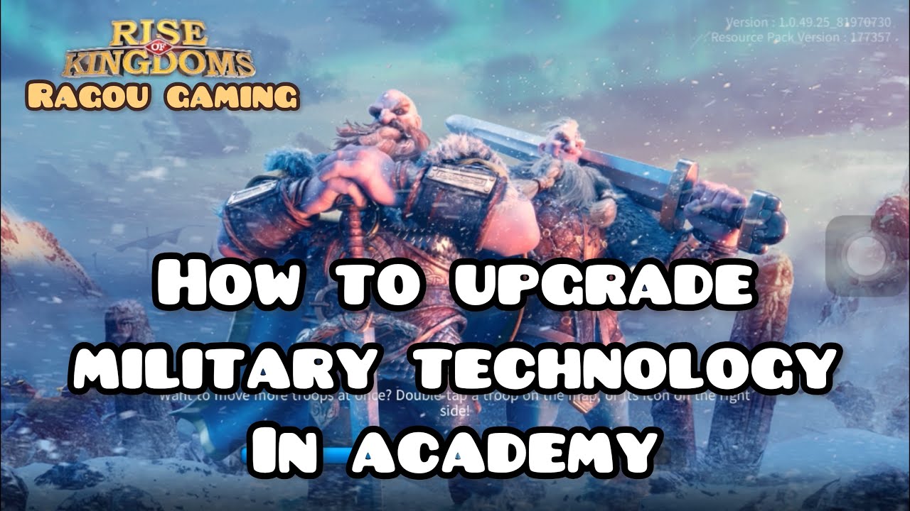 How to upgrade Military Technology in Academy | RoK Gameplay | Ragou Gaming