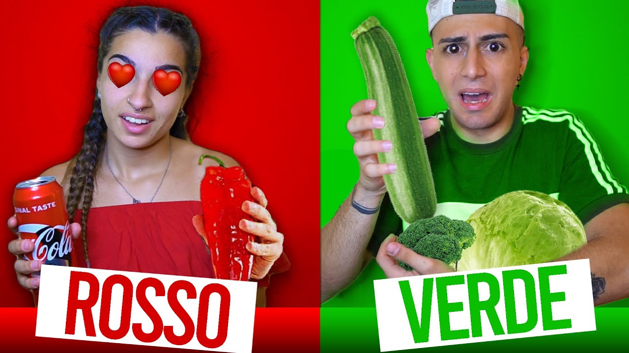 MANGIAMO SOLO CIBI di UN COLORE per 24 ORE! Challenge con DALILA