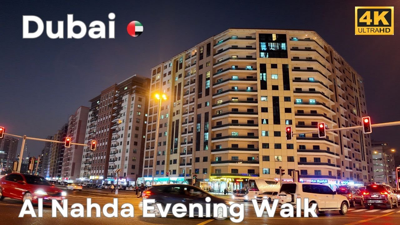 Al Nahda Dubai [4K] Evening Walking Tour 2026 | Peaceful Neighborhood Walk Near Sharjah in UHD.