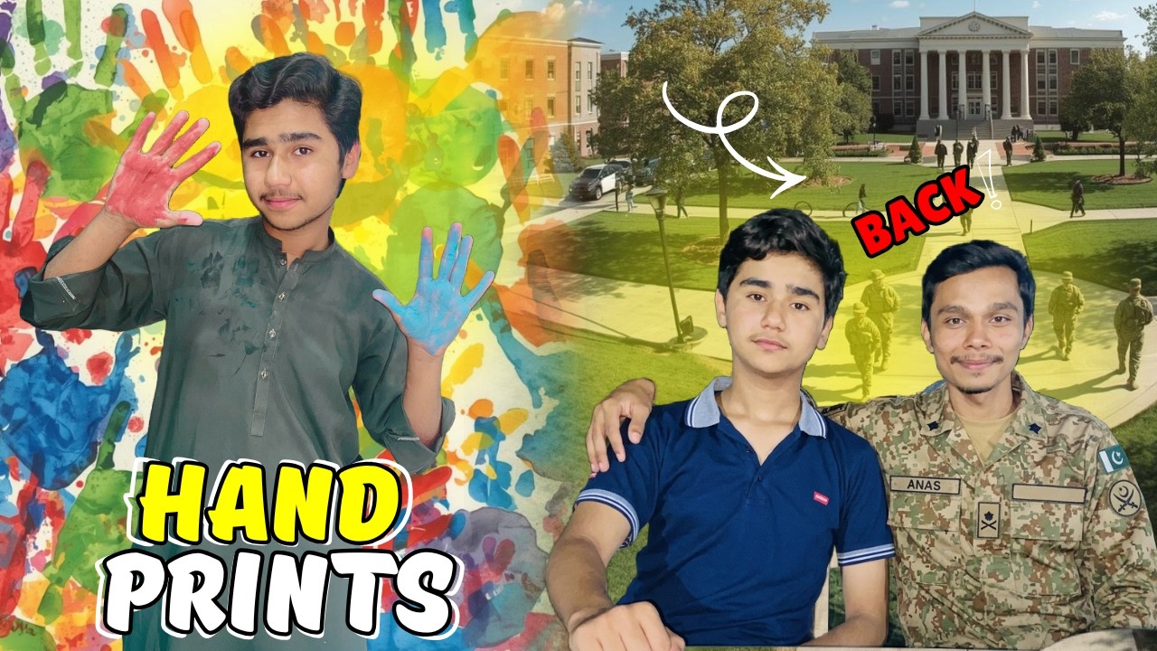 School me hand prints lgai😍| Fauji sahab is back😎| Tailor ne kapre stich nahi kiya😰| Damil Pasha
