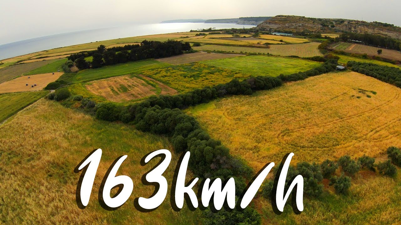 DJI FPV Drone Speed Test: max speed 163 km/h / Manual Mode / 4k 60 fps / fcc hack