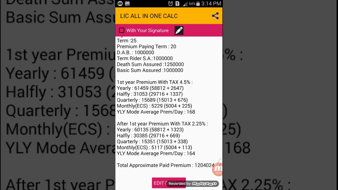 Lic Money back  plan , table no 821