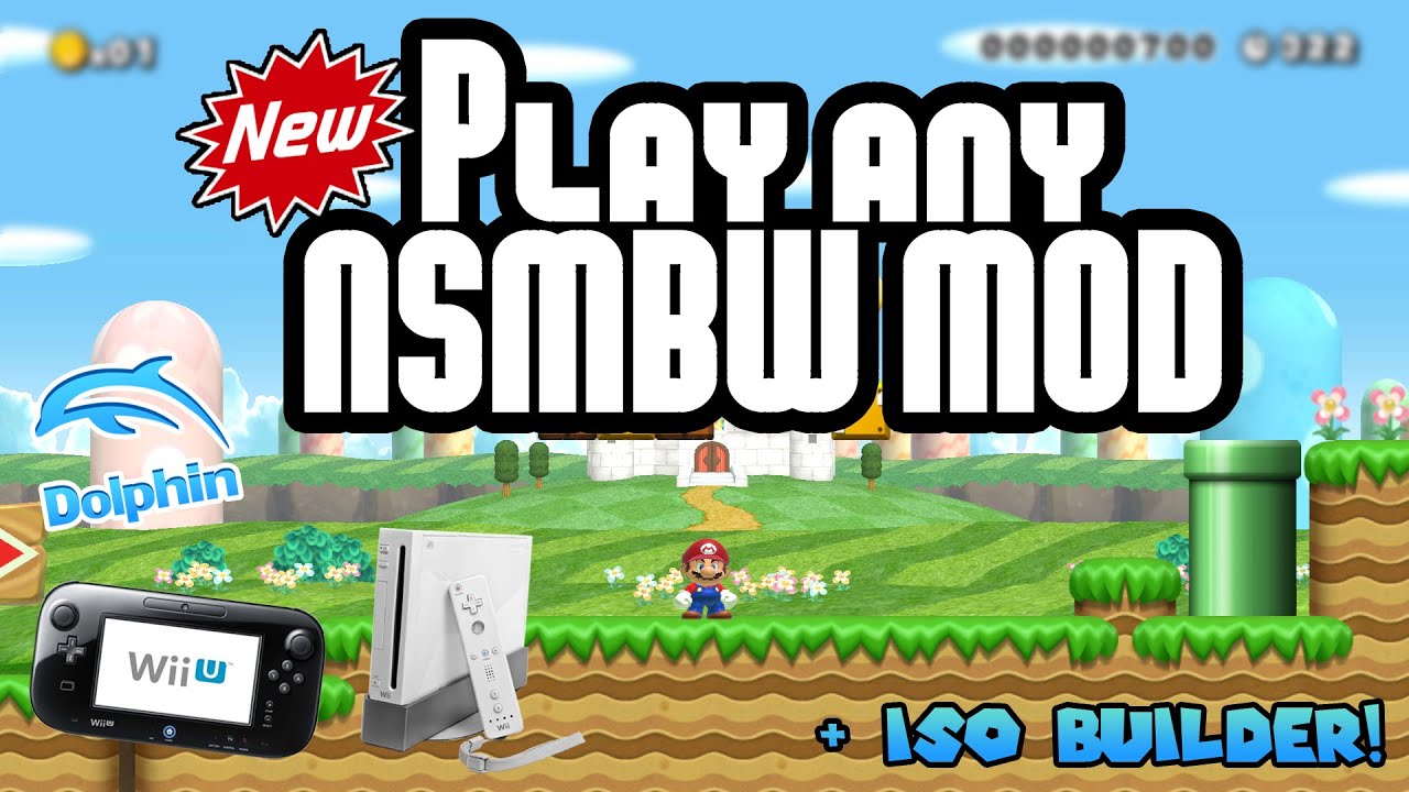 Играйте в ЛЮБОЙ мод NSMBW в 2026 году | Dolphin, Console, + БЕЗ диска (riivolution iso patcher)