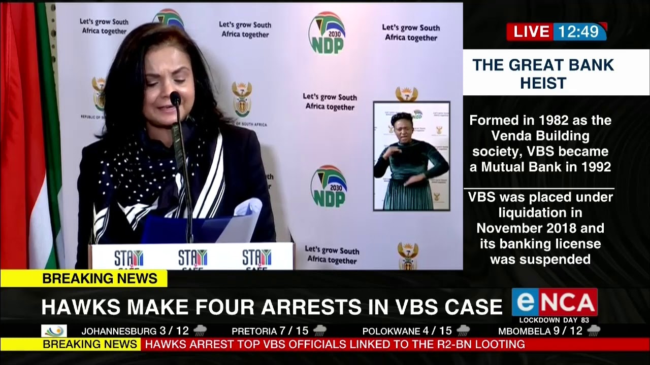 Hawks arrest top VBS officials linked to the R2 billion