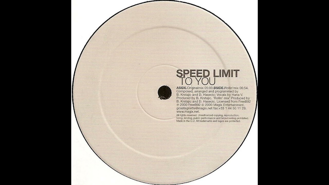 Speed Limit - To You