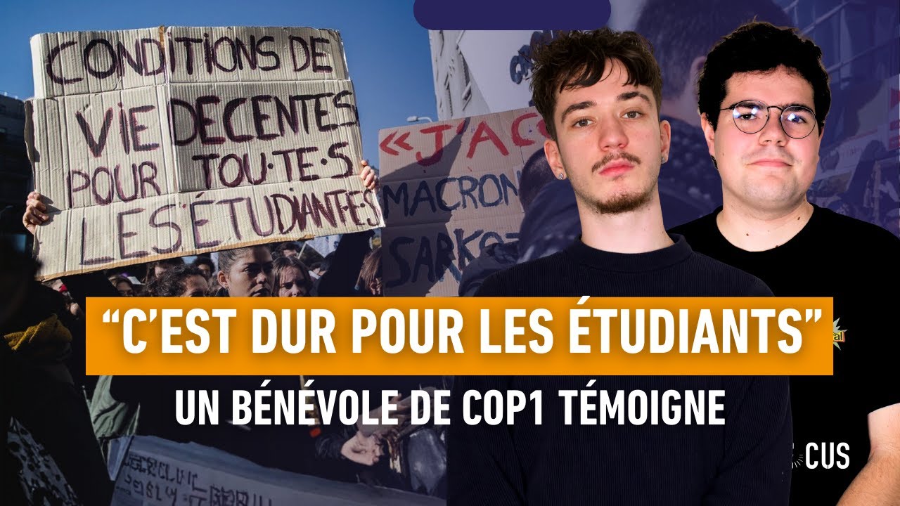 Étudiants précaires : difficulté à se nourrir, se loger... un bénévole de COP1 témoigne
