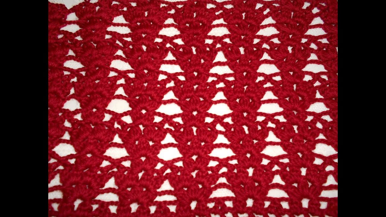 Punto a crochet paso a  paso para cobijitas de bebe