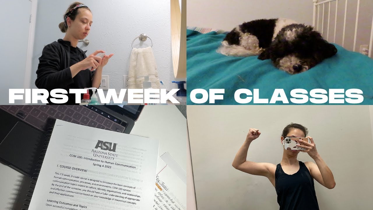 COLLEGE DAYS IN MY LIFE | first week of college at ASU online, syllabi week, Spring semester 2022