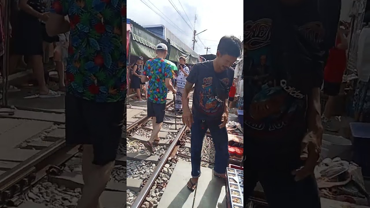 Mae Klong Train Market.