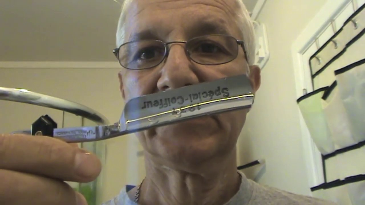 Бритьё опасной бритвой Thiers Issard straight razor shaving