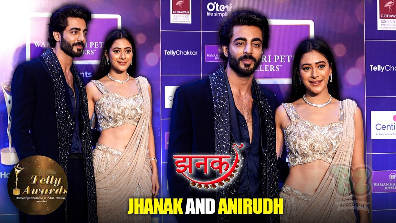 Jhanak Fame Hiba Nawab & Krushal Ahuja At Telly Awads 2025