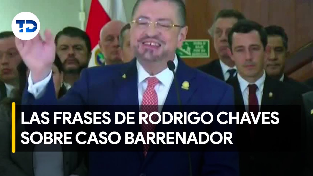 Estas son las frases de Rodrigo Chaves sobre Caso Barrenador
