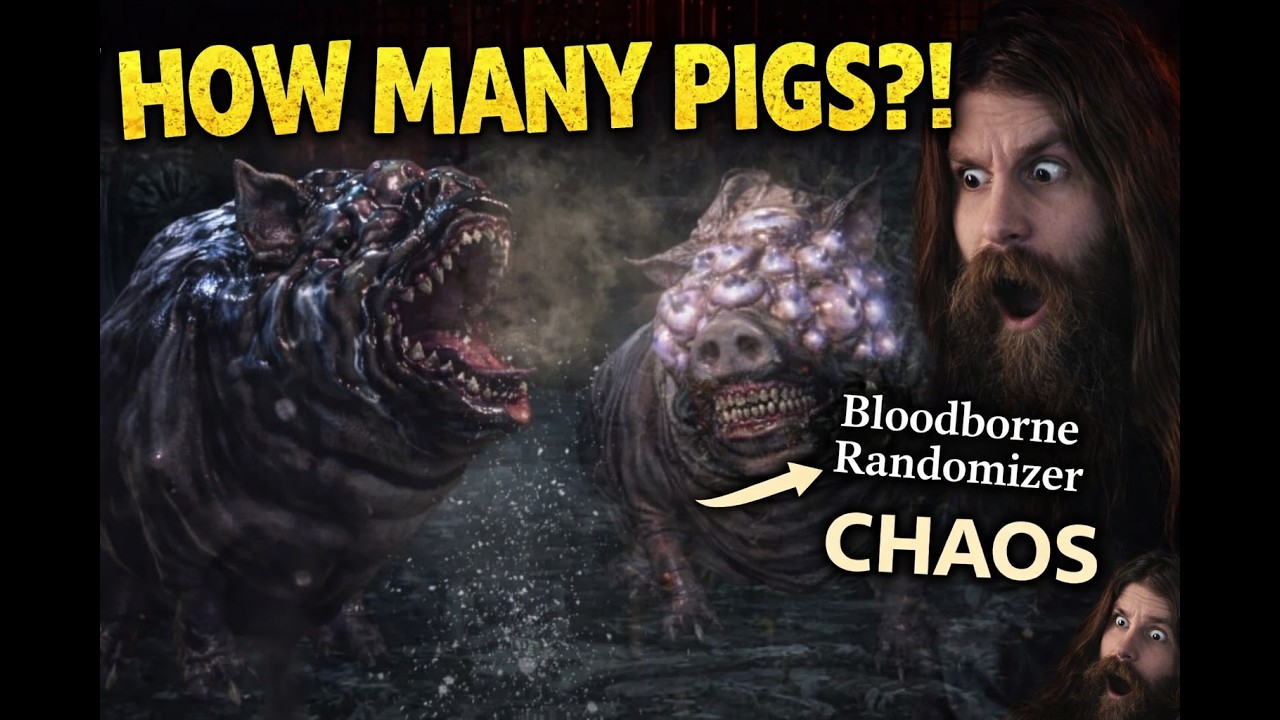 How Many PIGS Can Spawn in a Bloodborne Randomizer?! (Absolute CHAOS)