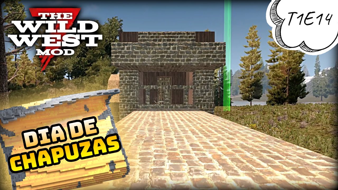 T1E14---TRABAJANDO EN LA ANTIHORDA PARA DIA 14| WILD WEST MOD 7D2D GAMEPLAY EN ESPAÑOL 2023