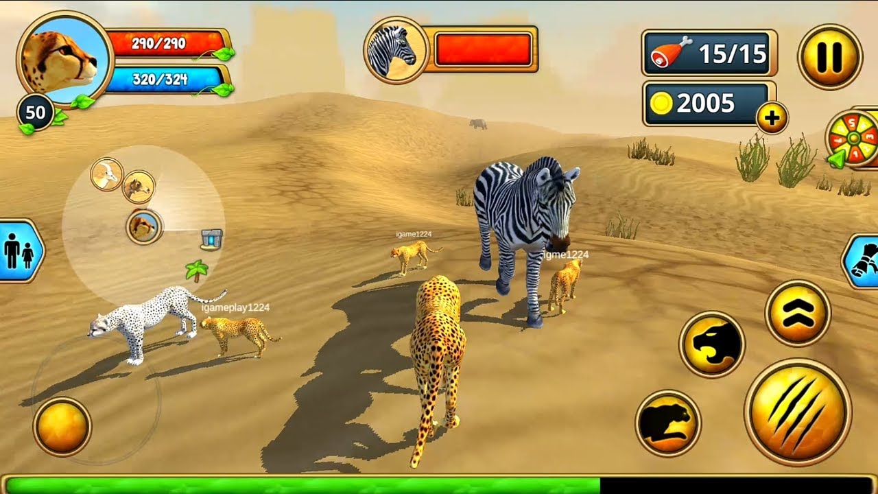 Cheetah Family Sim 3D Android Gameplay HD #22