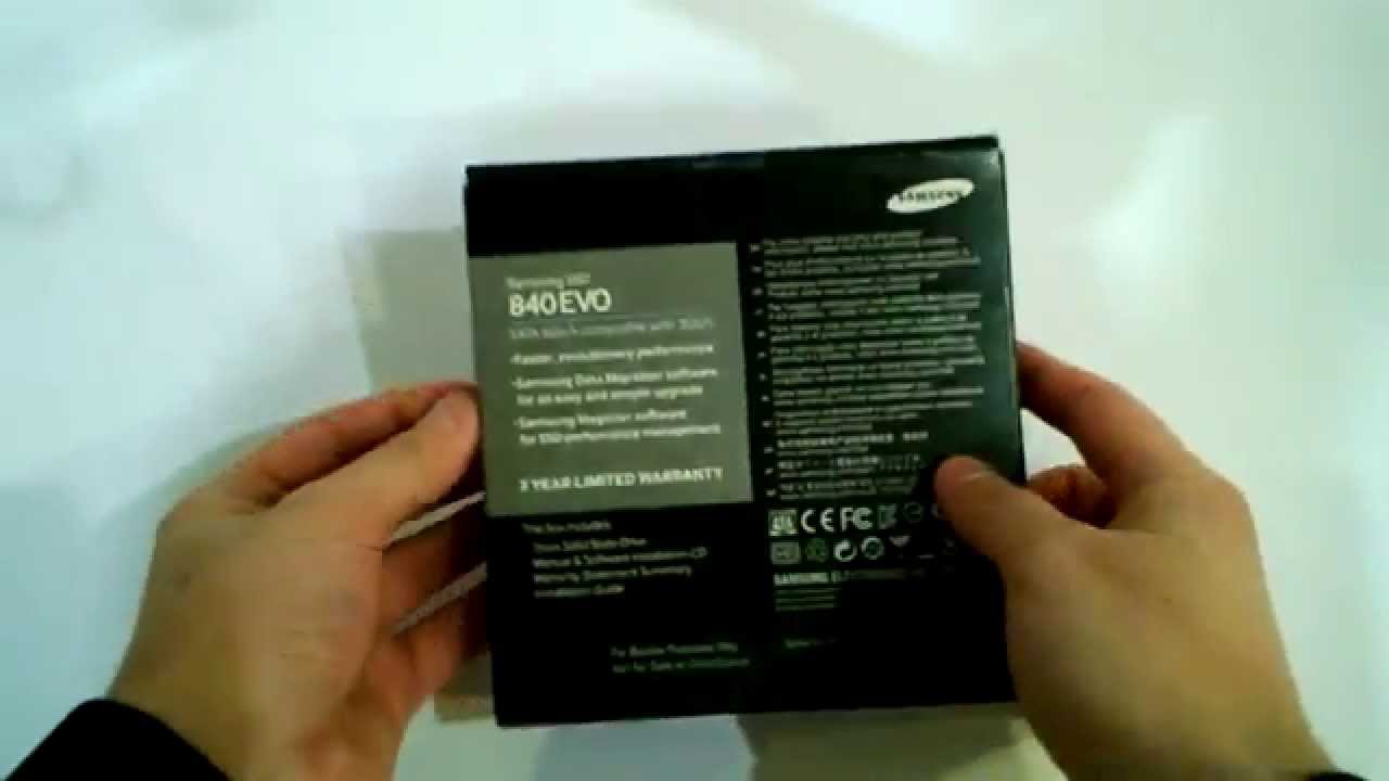 Samsung 840EVO SSD 500GB Unboxing
