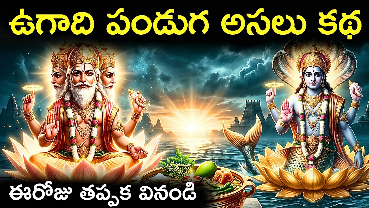 ఉగాది పండుగ అసలు కథ | Ugadi Story in Telugu | Ugadi Katha in Telugu | Ugadi History in Telugu