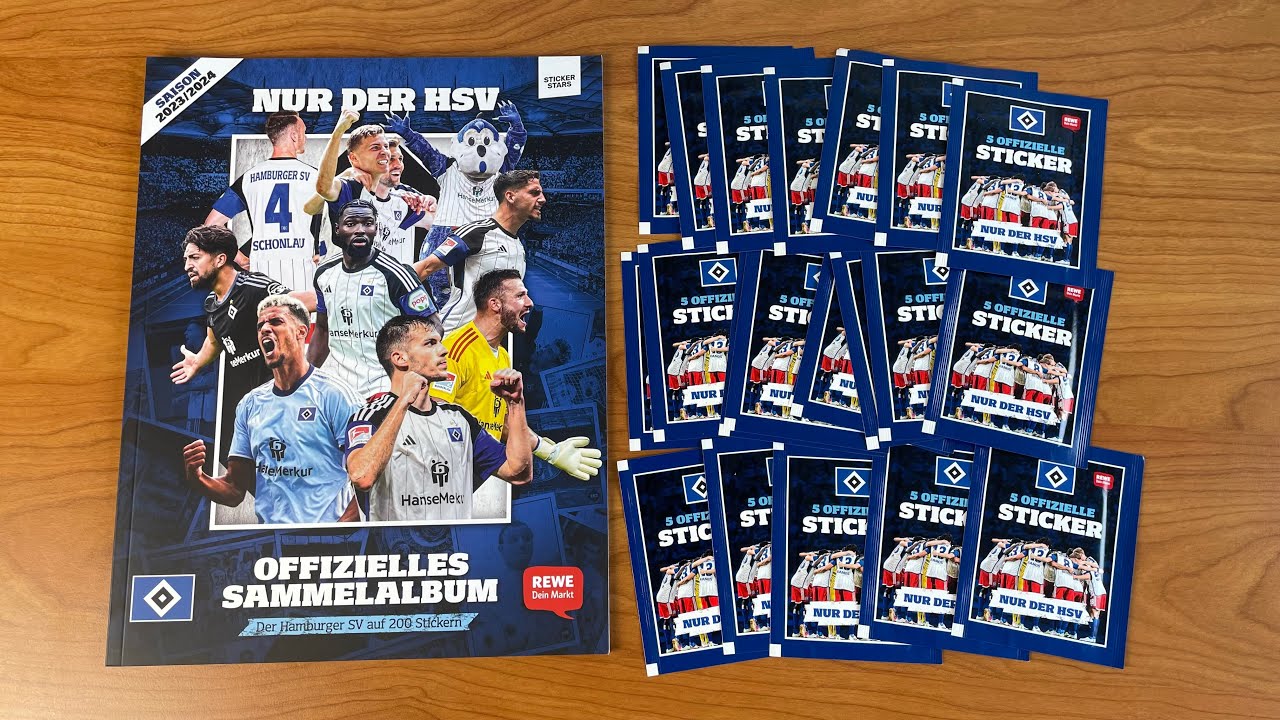 *PREMIERE* Offizielles HSV Stickeralbum 2023/2024 🔥