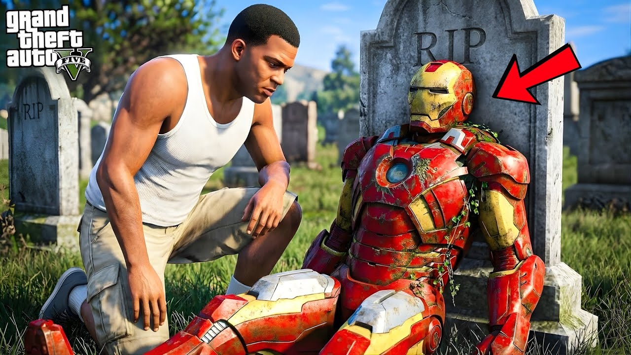 Franklin Rebuilds a Broken Ironman's Suit in GTA 5! | SHINCHAN and CHOP 