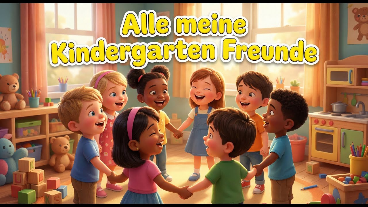 Alle meine Kindergarten Freunde 🧸 | Ein Lied zum Mitsingen & Tanzen | Kinderlieder