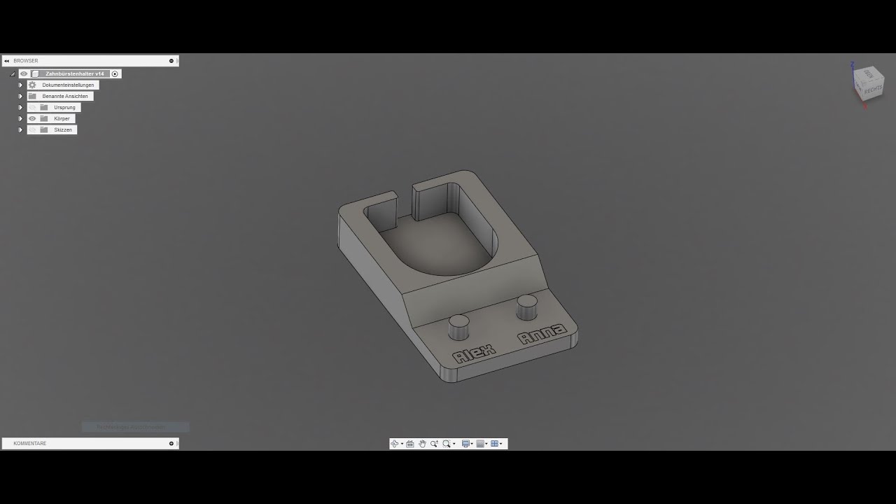 Zahnbürstenhalter fräsen auf der cnc 6040
