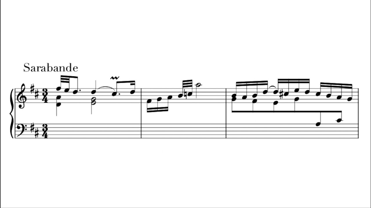 Rachmaninoff plays Bach - Sarabande (Partita No. 4)