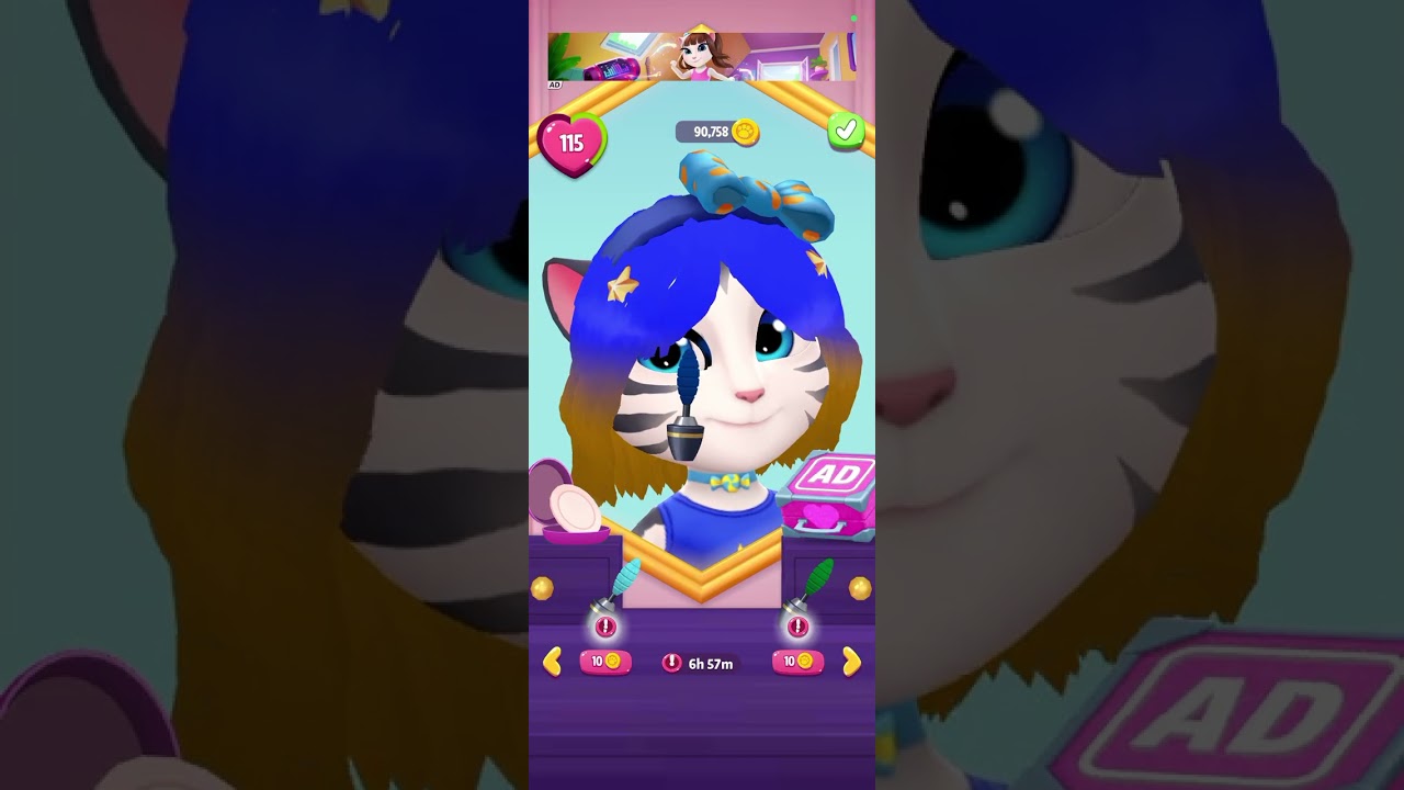 💙 Angela 💛 full 💙 video 💛 hair 💙 shirt 💛 skirt 💙 shoes 💛 and 💙 makeup 💛 colour 💙💛
