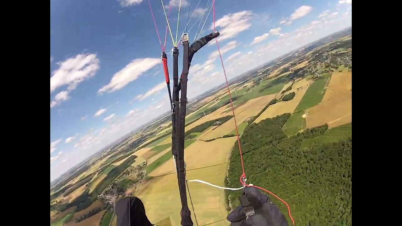 Paragliding, Revin- Hasselt, low save in Andenne