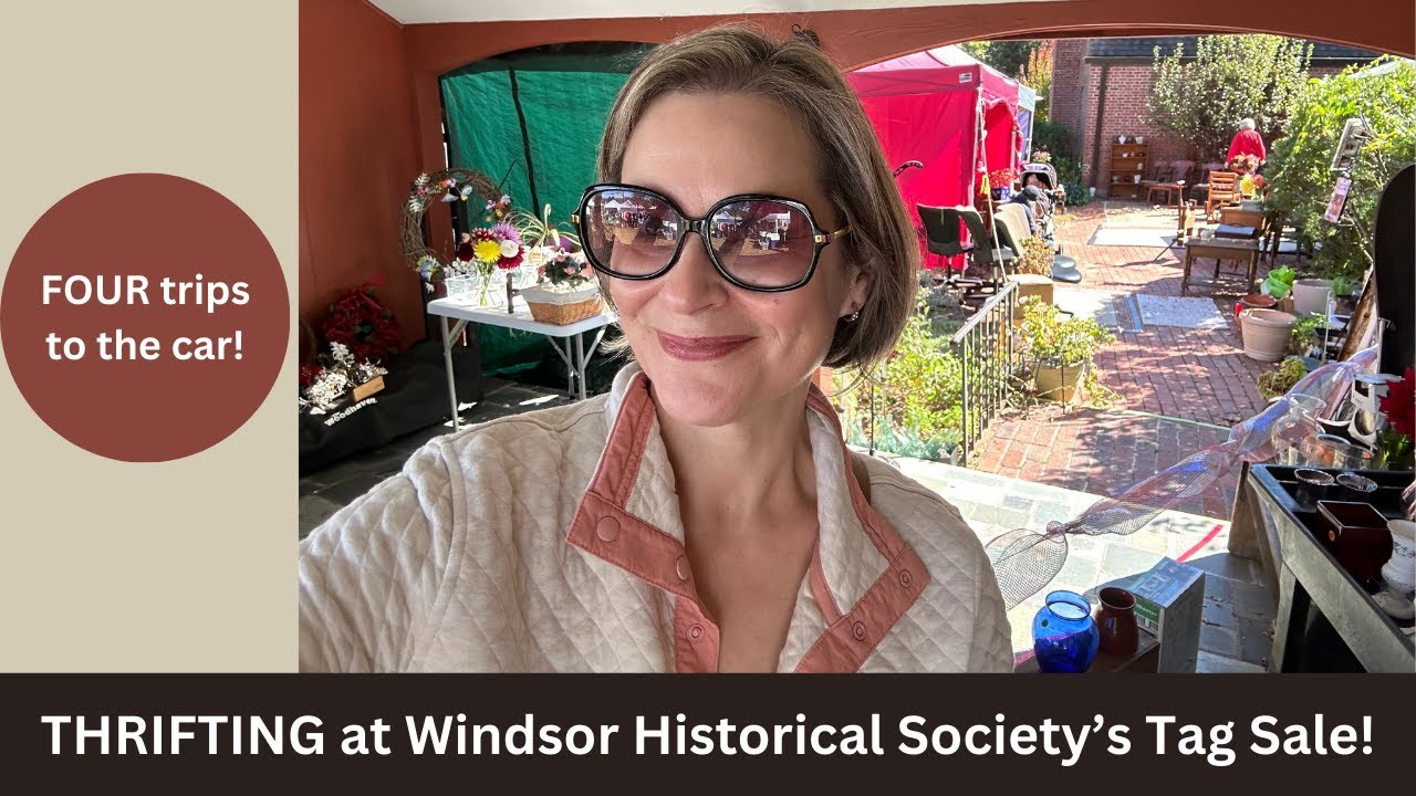 Thrifting at the Windsor Historical Society Tag Sale!