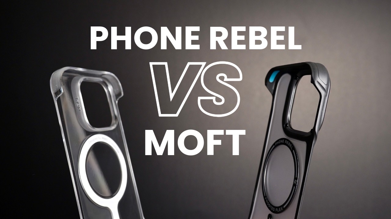 Phone Rebel Flex 16 vs MOFT Invisible Snap (iPhone 16 Pro Sideless Cases)