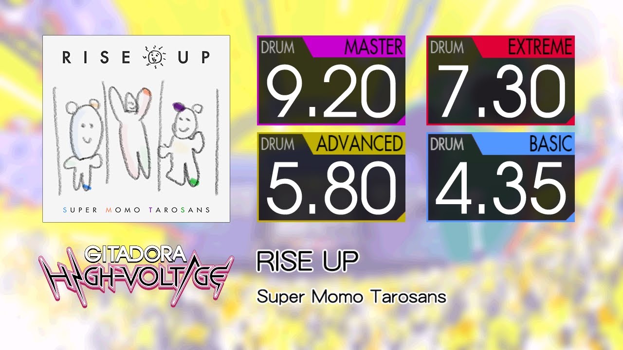 【GITADORA】 RISE UP (MASTER ~ BASIC) Drum