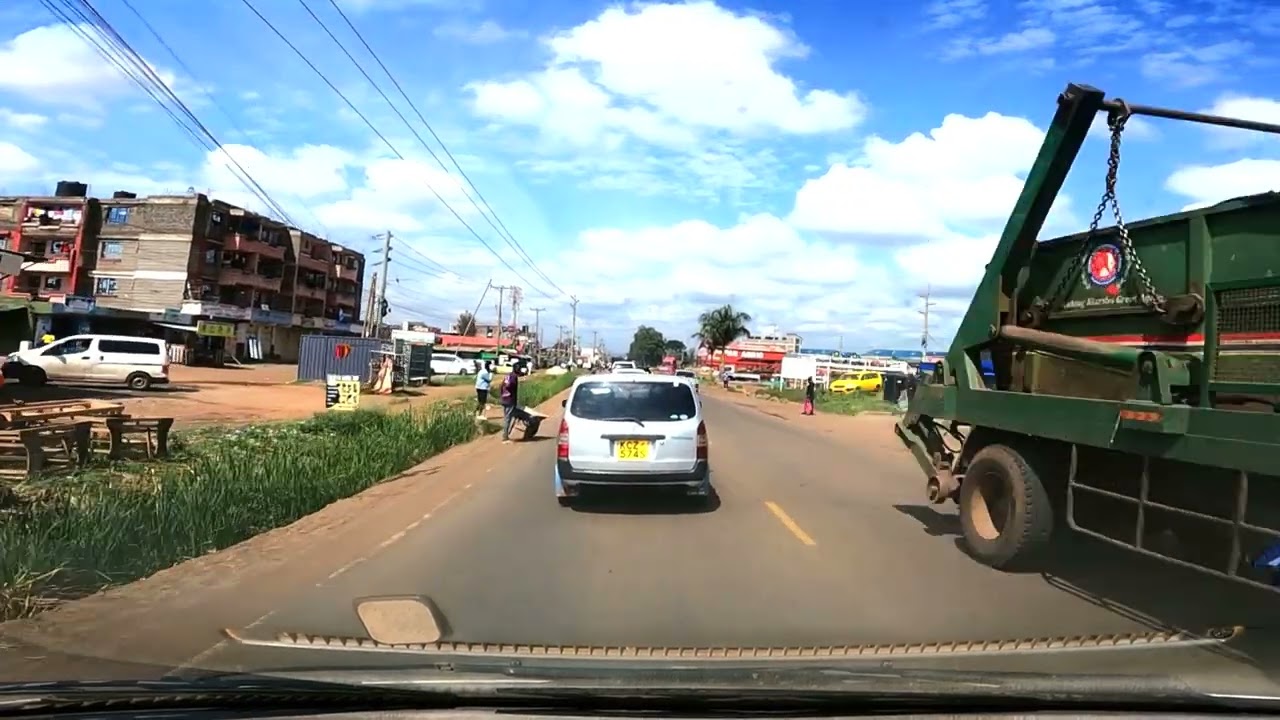 Part 2 Driving through Ruiru Town to Tatu City