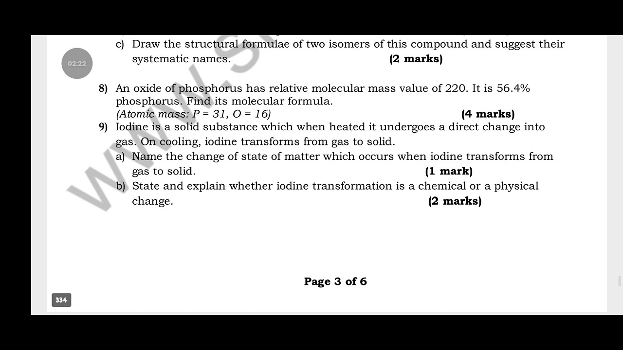 Chemistry National Examination 2024-2025 Correction | Full Past Paper Solution for Top Results