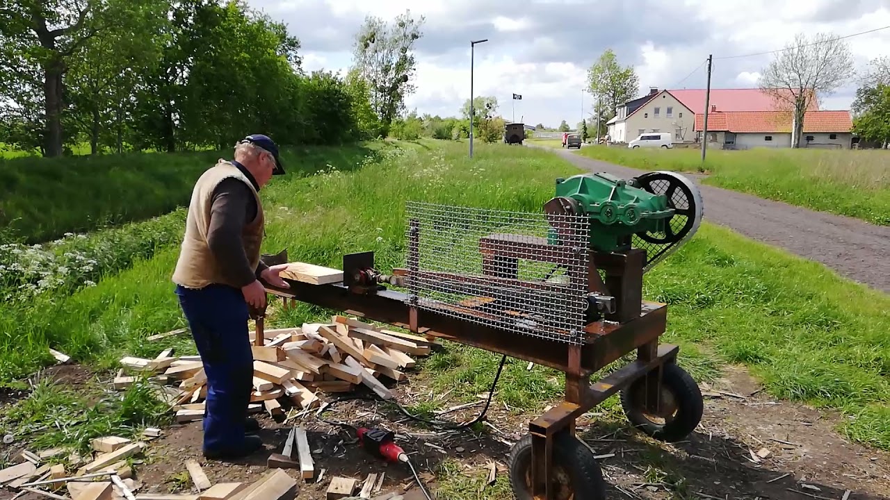 polnischer Holzspalter Eigenbau Schwiegervaters Meisterstück Teil 1
