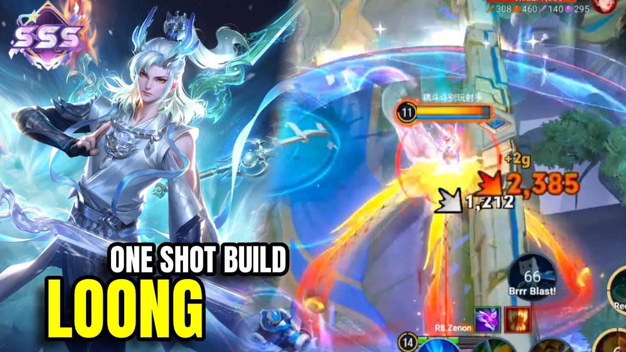 DOMINATING 500 STARS RANK WITH FULL DAMAGE LOONG | Honor of Kings