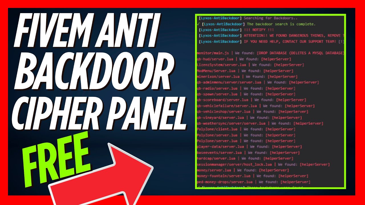 FiveM Anti-Backdoor und Anti-Cipher Panel # 706