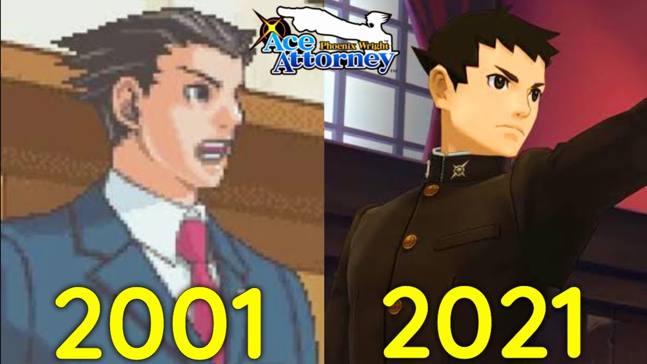 Evolution of Ace Attorney Games 2001-2021.