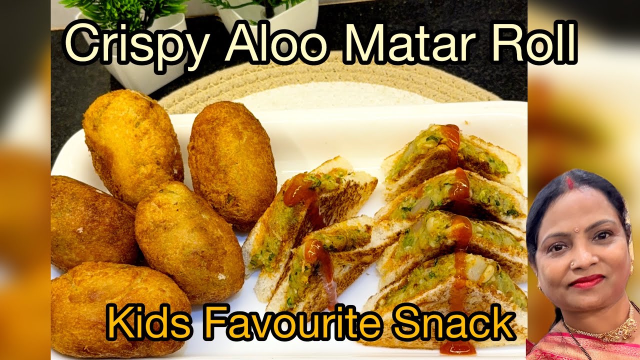 Aloo aur Matar ke Rolls and Sandwiches |Easy n Tasty Breakfast recipe 