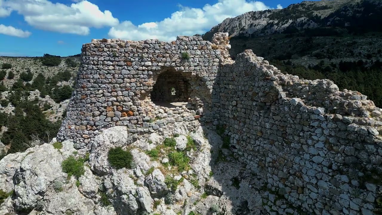 Palaio Pyli Castle - Kos Greece 4K Drone Footage