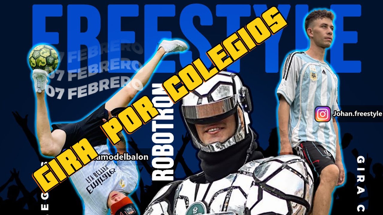 Gira por colegios de Medellín junto a @Johan.Freestyle     Y @Elchamodelbalon