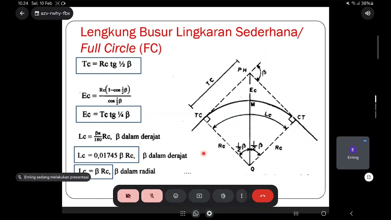 GEOMETRIK JALAN - lengkung horizontal dan vertikal