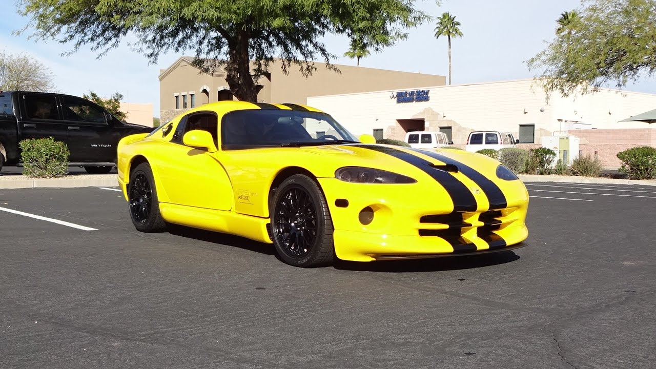 2001 Dodge Viper GTS ACR in Yellow & Supercharged Engine Sound on My Car Story with Lou Costabile
