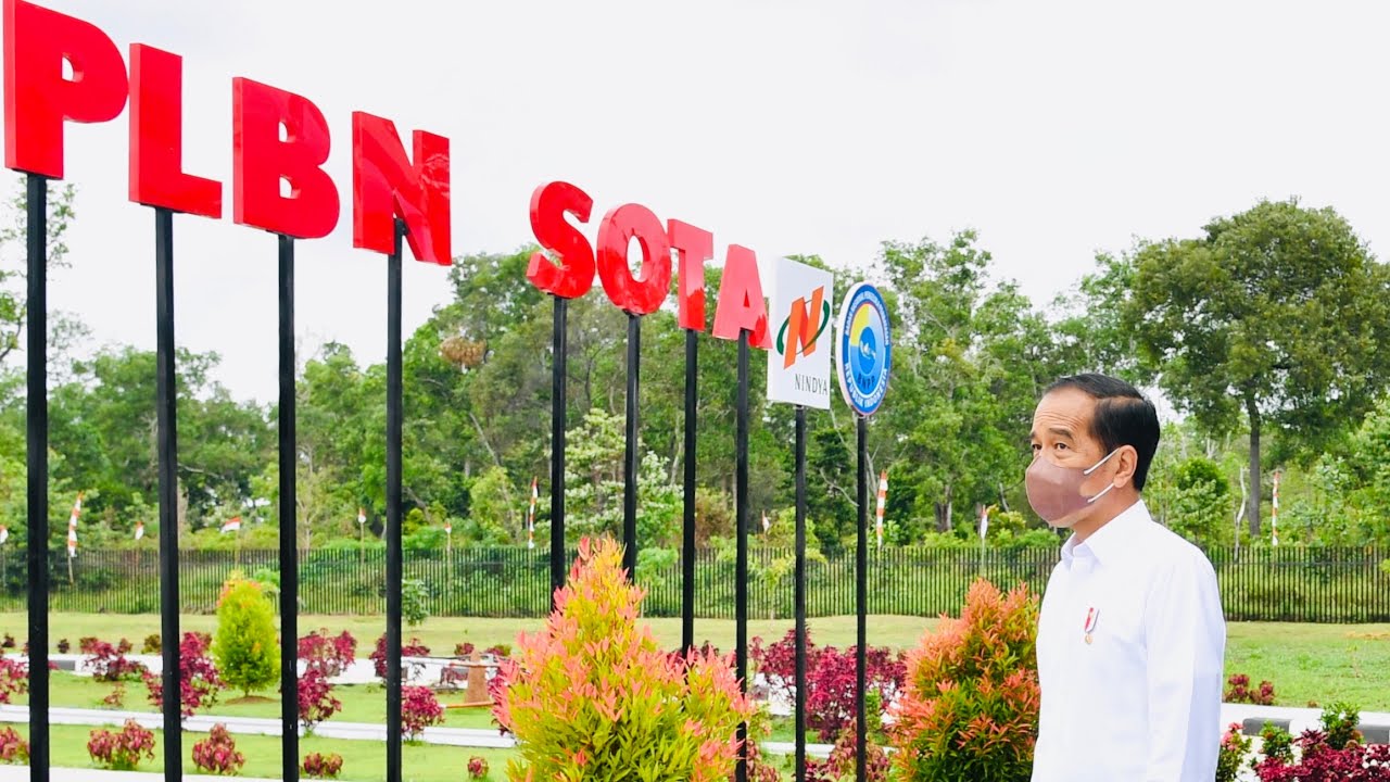 Presiden Jokowi Resmikan PLBN Sota, Merauke, 3 Oktober 2021
