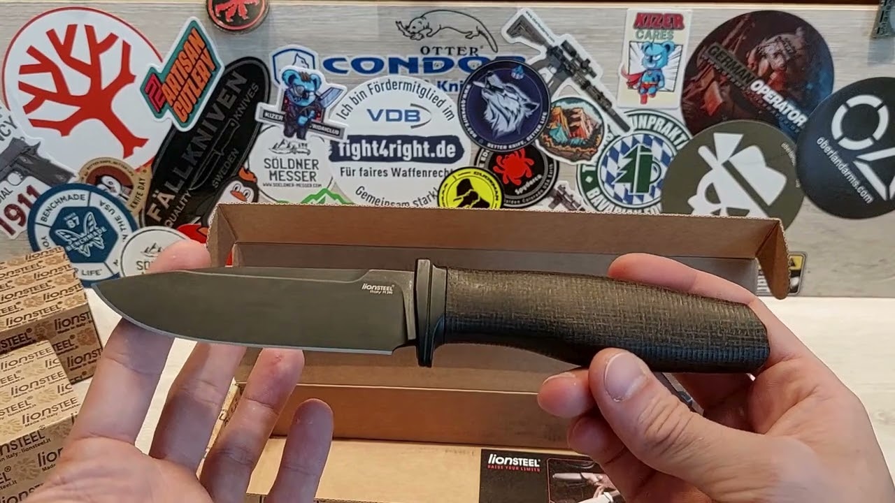 lionSTEEL Acha fixed 4x Premium Klassiker Made in Italy Vorstellung Review | Söldner Messerladen