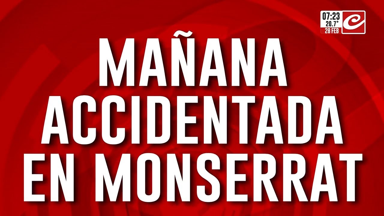 Mañana accidentada en Monserrat: automovilista perdió el control
