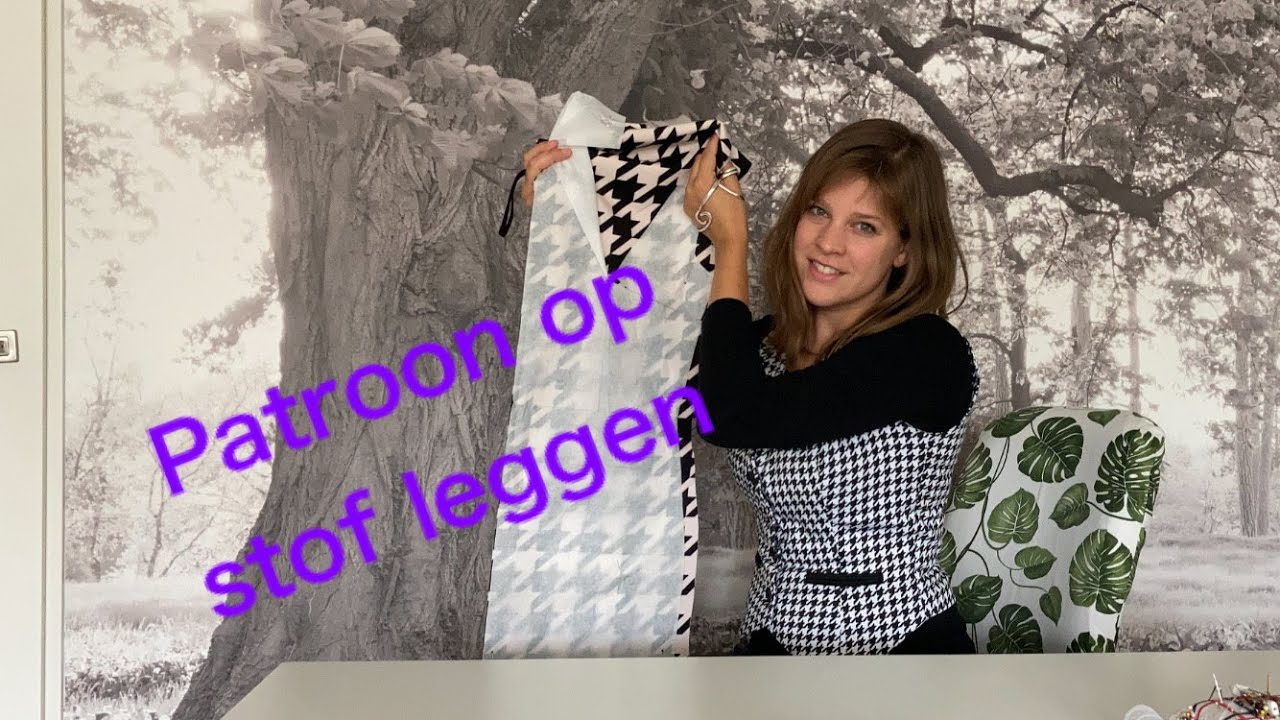 Patroon op stof leggen