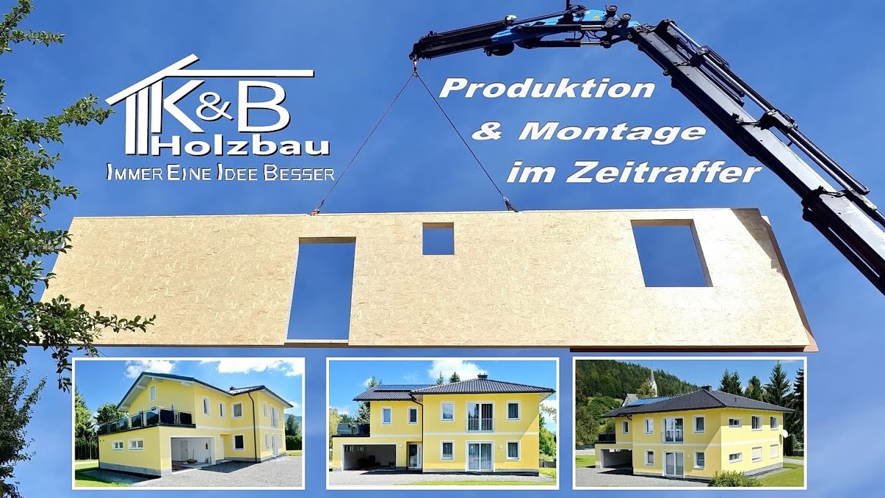 K&B Holzbau Produktion & Montage im Zeitraffer / produktion by kaernten-pictures.at