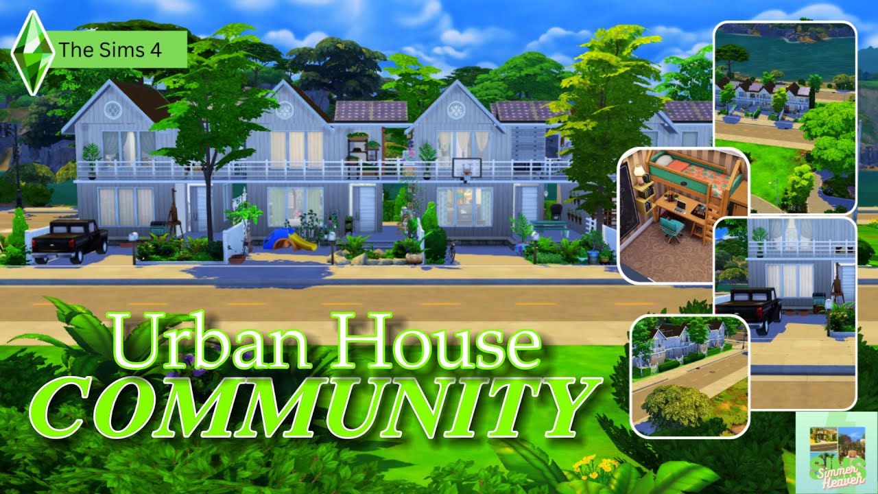 Urban House COMMUNITY I Speed Build I The Sims 4 I Simmer Heaven #sims4